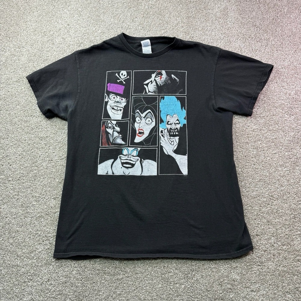 Vintage‎ Disney Men's Classic Villains Multi Character T-Shirt Size Large